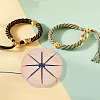 Wood Braiding Disc Disk LS-DIY-WH0034-55-6