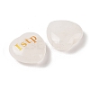 Natural Quartz Crystal Heart Engraving MBTI Figurines Statues for Home Office Desk Decorations X1-G-K353-05E-2