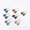 Natural & Synthetic Mixed Stone Dangle Earrings EJEW-P143-A-1