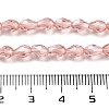 Electroplate Glass Beads Strands X-EGLA-R008-6x4mm-7-2