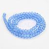 Transparent Glass Bead Strands GLAA-G013-4mm-25-2