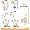5Pcs 5 Styles Brass Toggle Clasps KK-FH0004-71-2