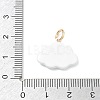Brass Enamel Pendants KK-CBAE20A-04G-3