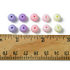 70Pcs Rubberized Style Acrylic Beads MACR-FS0001-71C-5