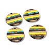 Transparent Resin & Walnut Wood Pendants RESI-TAC0017-68A-02-3