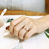 OT Clasp 925 Sterling Silver Adjustable Finger Rings for Women FS-WGD796A-01-4