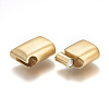304 Stainless Steel Magnetic Clasps with Glue-in Ends STAS-P224-01G-2