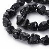 Natural Black Spinel Beads Strands G-Q948-36-3