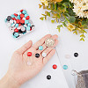 SUNNYCLUE 100Pcs 5 Styles Synthetic Turquoise & Natural Rose Quartz Cabochons G-SC0002-33-3