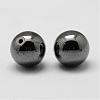 Non-magnetic Synthetic Hematite Beads G-P162-02-10mm-2