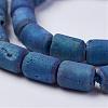 Electroplated Natural Druzy Geode Agate Bead Strands G-P251-C01-1
