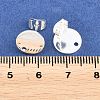 Ion Plating(IP) 304 Stainless Steel Stud Earring Findings STAS-G178-01S-10mm-3