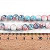 Baking Paint Glass Beads Strands LS-DGLA-N003-8mm-C03-5
