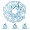 Baby Footprint Polyester Drawstring Bags ABAG-FZC0001-01A-1
