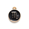 Alloy Enamel Pendants ENAM-S124-01A-08L-2