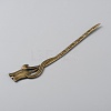 Alloy Rose Hair Sticks MRMJ-WH0077-100N-AB-2