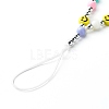 Opaque Acrylic Beads Mobile Straps HJEW-JM00555-3