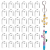 100Pcs Transparent Acrylic DIY Semicircle Shape Charms for Pen OACR-GA0001-29-1
