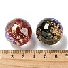 Gradient Color Transparent Resin Beads with Gold Foil FIND-Z030-12-3