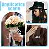 12Pcs 2 Colors Alloy Brooch Findings FIND-GA0008-64-5