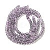 Spray Painted Crackle Glass Beads Strands X-CCG-Q002-6mm-02-2