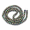 Electroplate Non-magnetic Synthetic Hematite Beads G-T114-60B-06-2