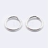 925 Sterling Silver Saw Cut Open Jump Rings STER-F036-02S-0.8x12mm-2