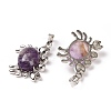 Natural Amethyst Pendants G-D469-01P-01-3