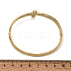 304 Stainless Steel Crystal Rhinestone Religion Cross Hinged Cuff Bangles for Women SA-CBA61B8-13G-5