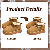 2Pcs Plastic Bead Snow Boot Decoration FIND-GF0009-08C-7