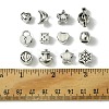 60Pcs 12 Style Tibetan Style Alloy European Beads TIBEB-FS0001-05-6
