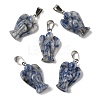 Natural Blue Spot Jasper Pendants G-B127-10P-02-2