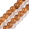 Handmade Gold Sand Lampwork Beads LAMP-Z009-01G-1