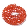 Baking Electroplate Glass Beads Strands DGLA-A039-J6MM-B01-2