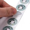 Flat Round Paper Thank You Stickers DIY-C042-12B-4