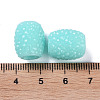 Opaque Resin European Jelly Colored Beads RESI-B025-02A-10-3
