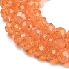 Baking Painted Transparent Glass Beads Strands DGLA-A034-J3mm-B03-4