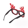 Christmas Plastic & Non-woven Fabric Glitter Glasses Frames LS-AJEW-E053-01E-3