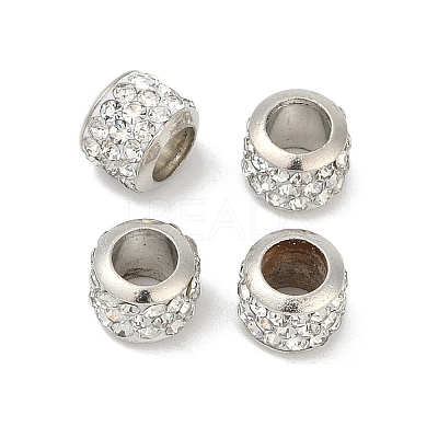 Alloy Rhinestone Clay Pave Beads ALRI-D300-01P-02-1