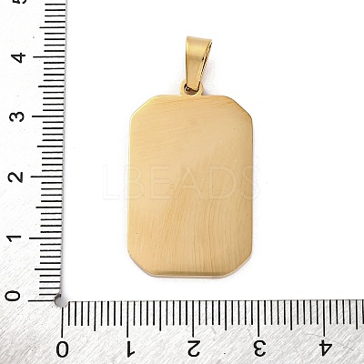 Ion Plating(IP) 304 Stainless Steel Enamel Pendants STAS-Q003-01G-07-1