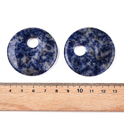 Natural Blue Spot Jasper Pendants G-T138-177B-1