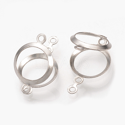 Tarnish Resistant 304 Stainless Steel Open Back Bezel X-STAS-Q223-12A-1