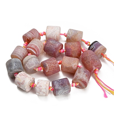Dyed & Heated Natural Fire Crackle Agate Beads Strands GG-CBAB9C6-K01-01-1