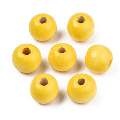 Natural Wood Beads TB095Y-4-1