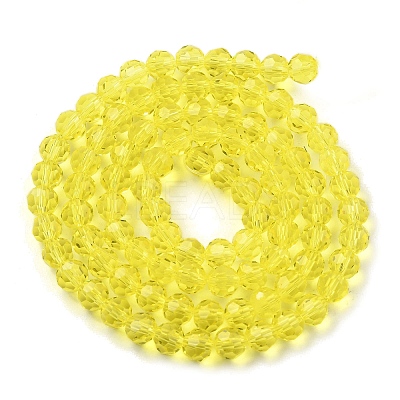 Transparent Glass Bead Strands GLAA-G013-6mm-68-1