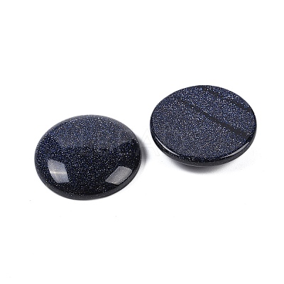 Synthetic Blue Goldstone Cabochons G-H1596-FR-25mm-29-1
