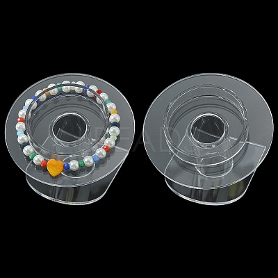 Organic Glass Bracelets/Bangles Display BDIS-N002-01-1
