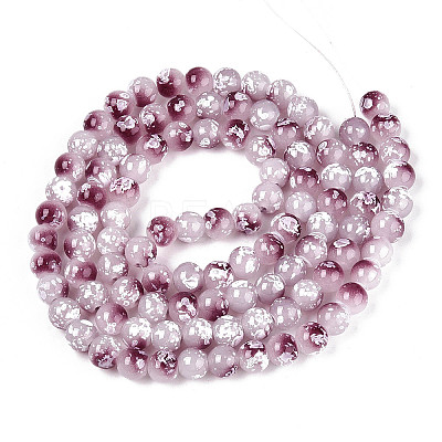 Baking Paint Glass Beads X1-DGLA-N015-8mm-05-1