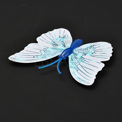 PVC Plastic Artificial 3D Butterfly Decorations DIY-I072-02B-1