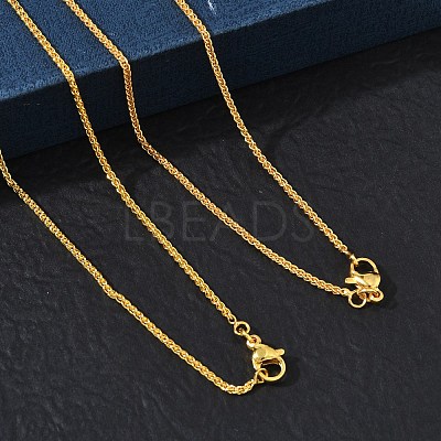 1.5MM Brass Wheat Chain Necklaces for Women KK-CBA4FD4-08G-1